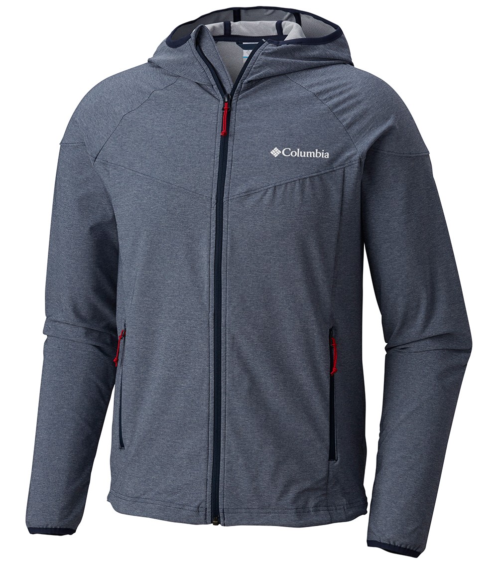 Columbia Mens Heather Canyon Softshell Jacket Collegiate Navy / Heather