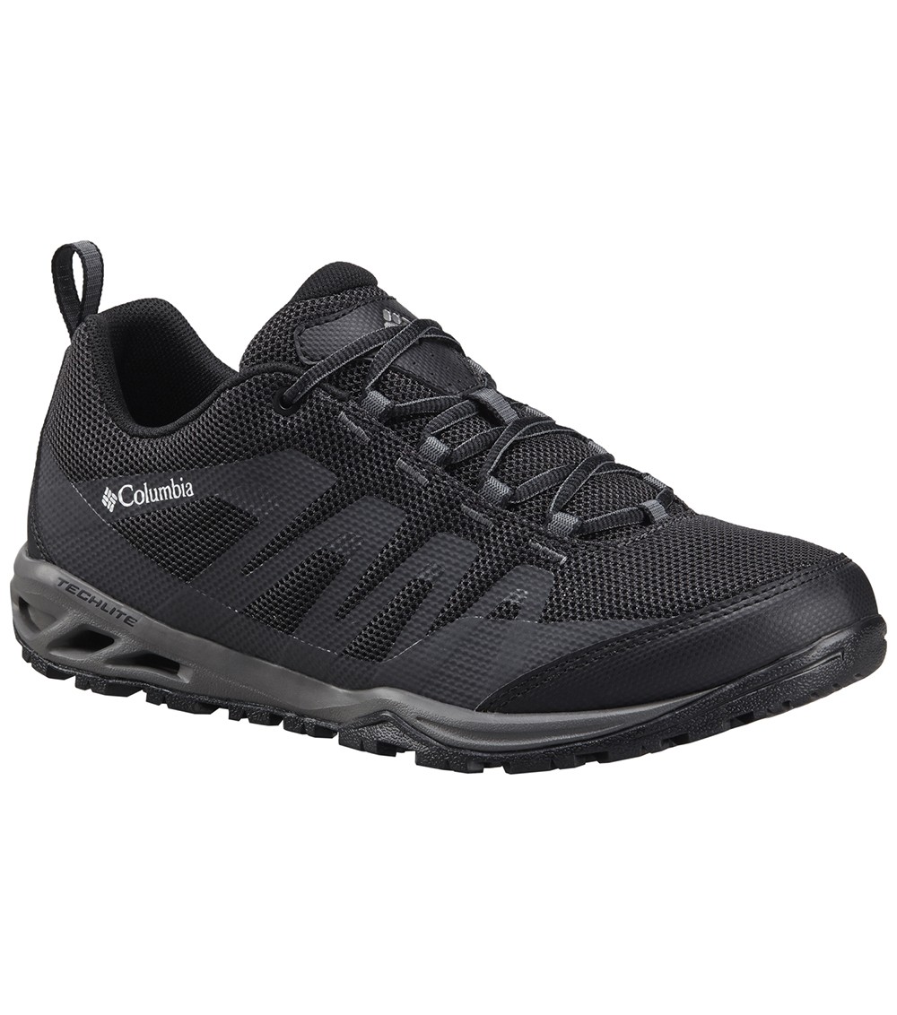 Columbia Mens Vapour Vent Hiking Shoes Black / White