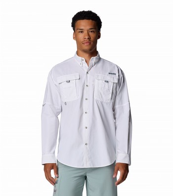Columbia Men's PFG Bahama II Long Sleeve Fishing Shirt | UPF 30 Sun Protection | Cypress Color | Size 4X Tall