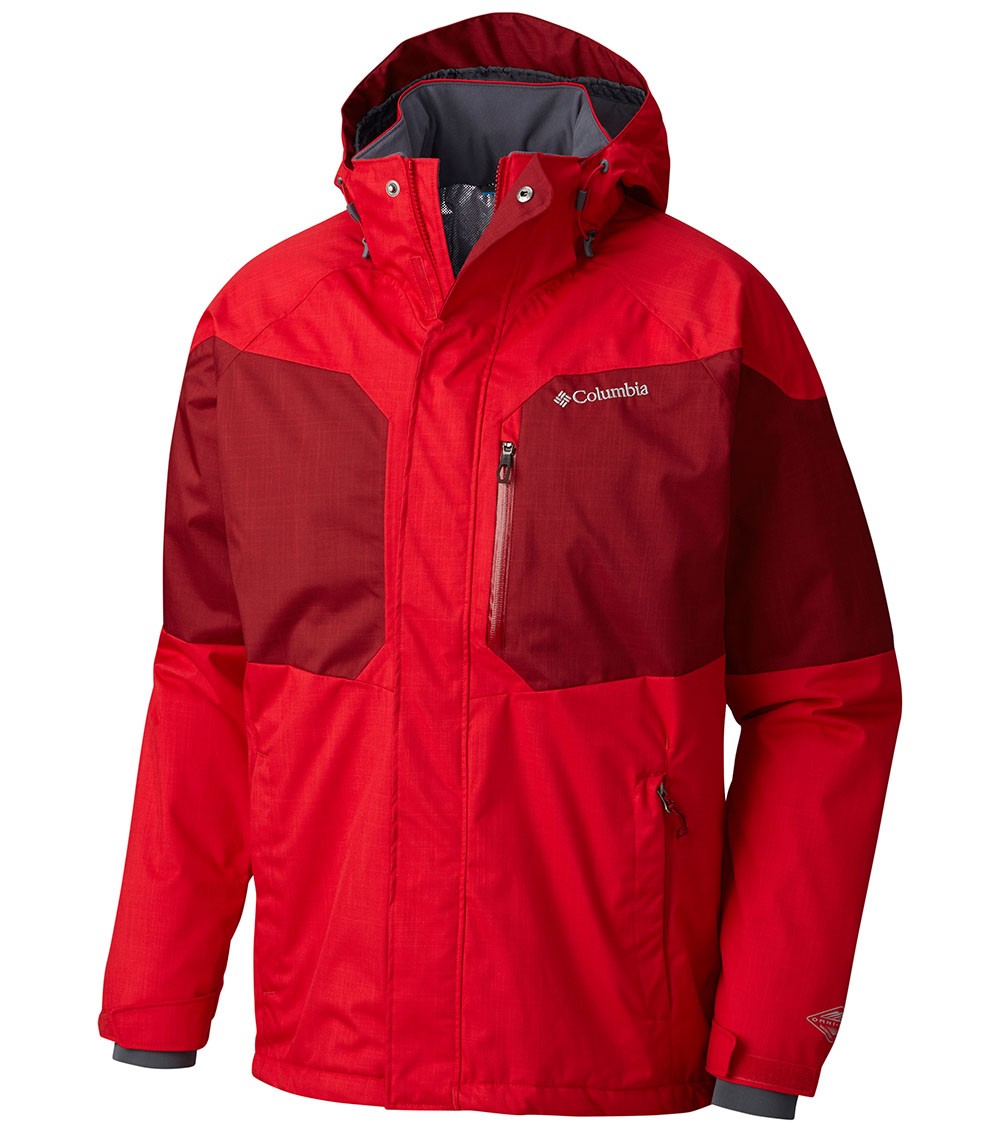 Columbia Mens Alpine Action Ski Jacket Mountain Red / Beetroot